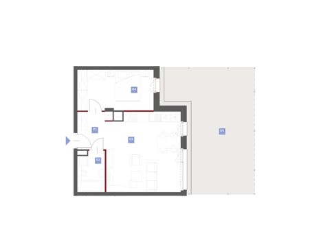 Plan 2 pok. 48m²