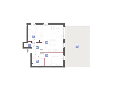 Plan 3 pok. 64m²