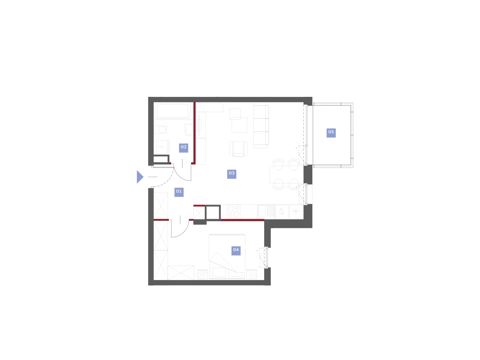Plan 2 pok. 49m²