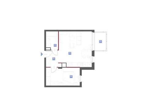 Plan 2 pok. 49m²