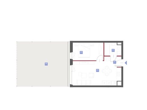 Plan 2 pok. 40m²