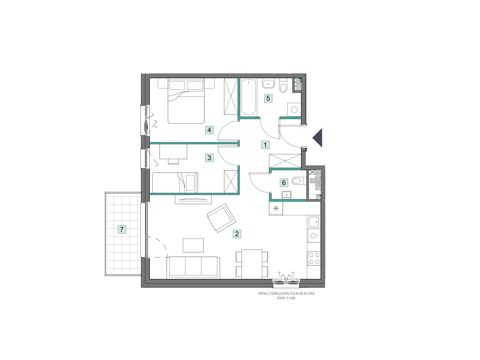 Plan 3 pok. 60m²