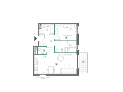 Plan 3 pok. 60m²