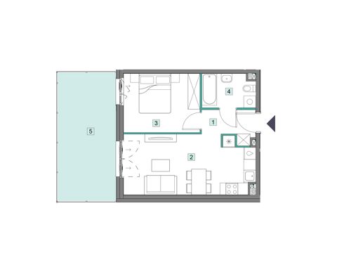 Plan 2 pok. 39m²