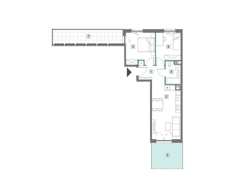 Plan 3 pok. 53m²