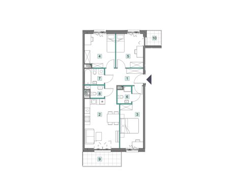 Plan 4 pok. 74m²