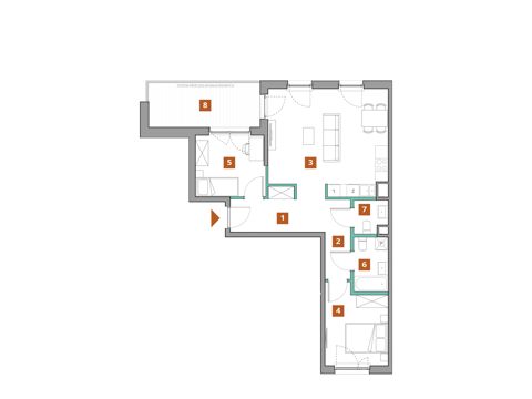 Plan 3 pok. 66m²
