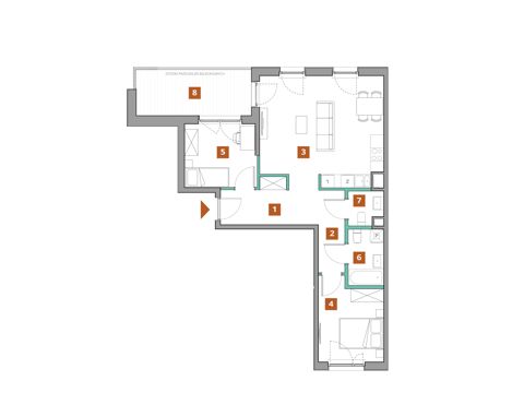 Plan 3 pok. 67m²