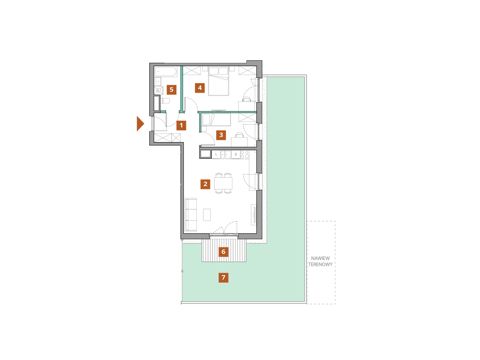 Plan 3 pok. 64m²