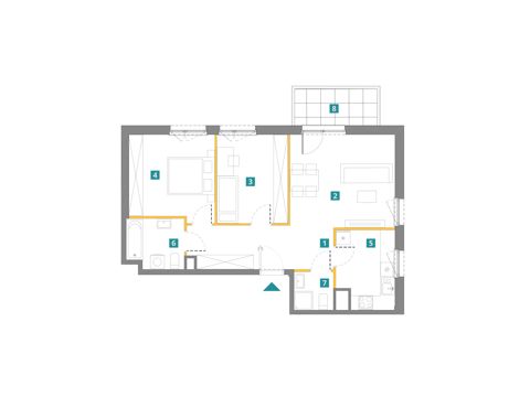 Plan 3 pok. 68m²