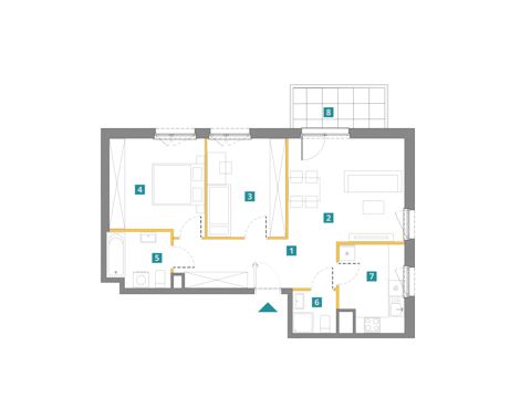 Plan 3 pok. 68m²