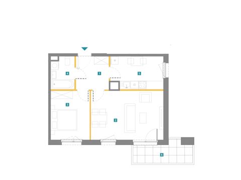 Plan 2 pok. 51m²