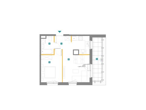 Plan 2 pok. 40m²