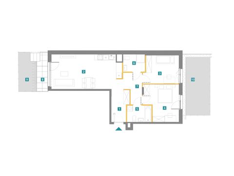 Plan 3 pok. 73m²