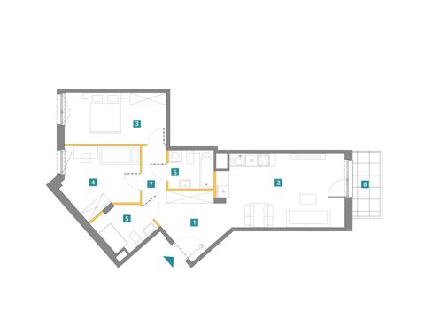 Plan 3 pok. 69m²