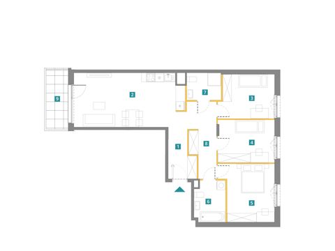 Plan 4 pok. 89m²