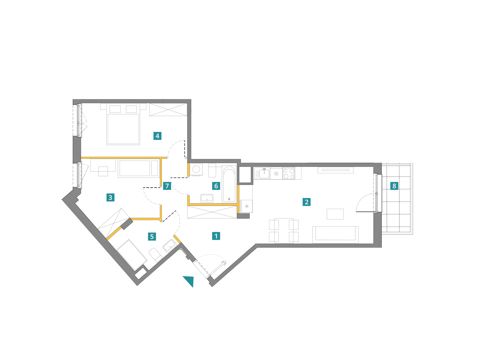 Plan 3 pok. 69m²