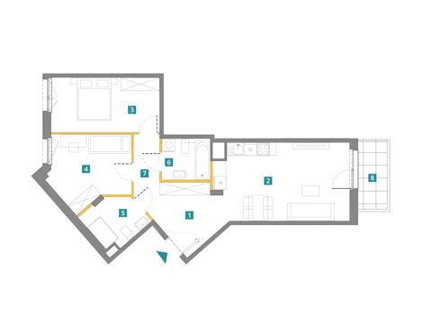 Plan 3 pok. 69m²
