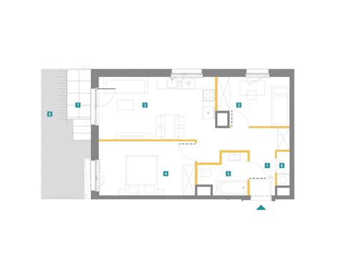 Plan 3 pok. 52m²