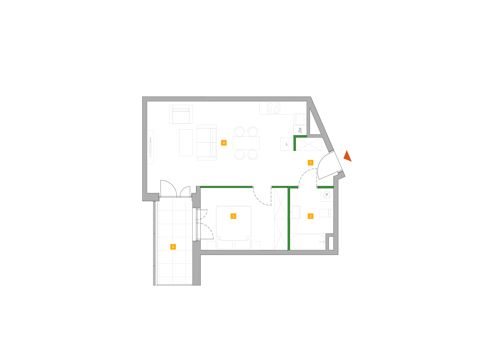Plan 2 pok. 47m²