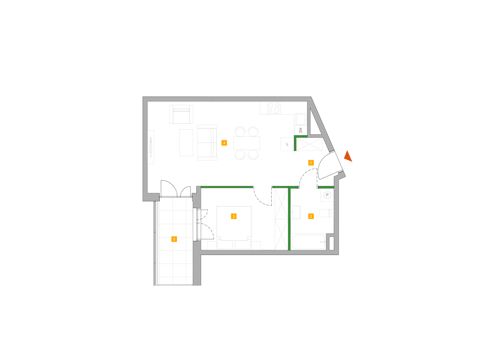 Plan 2 pok. 47m²