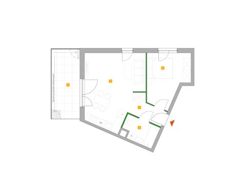 Plan 2 pok. 44m²