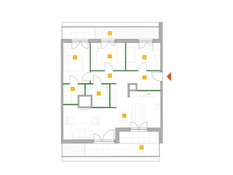 Plan 4 pok. 85m²