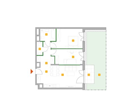 Plan 3 pok. 65m²