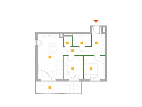 Plan 3 pok. 61m²