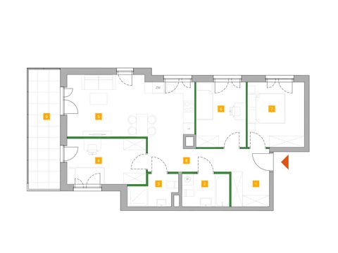 Plan 4 pok. 72m²