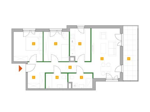 Plan 3 pok. 72m²