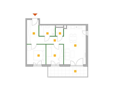 Plan 3 pok. 61m²