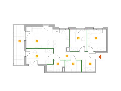 Plan 4 pok. 72m²