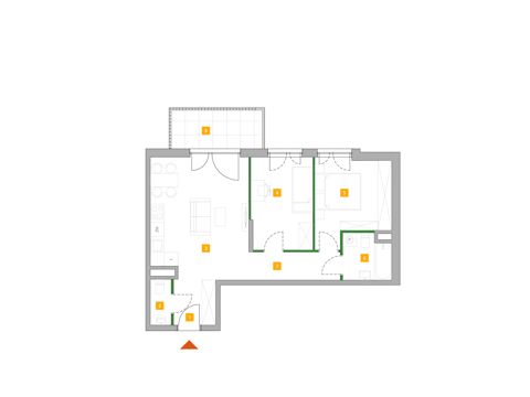 Plan 3 pok. 59m²