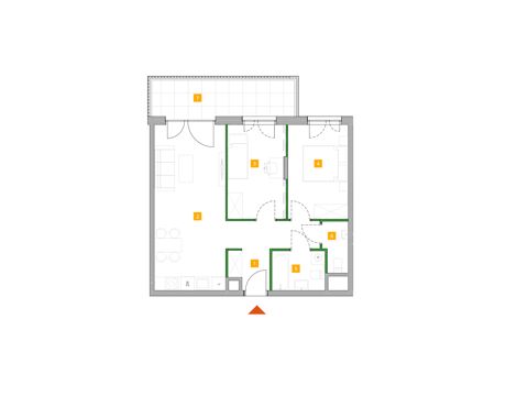Plan 3 pok. 59m²