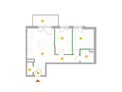 Plan 3 pok. 59m²
