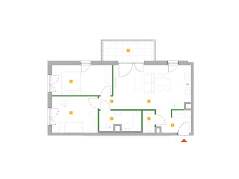 Plan 3 pok. 63m²