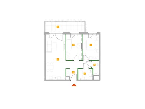 Plan 3 pok. 59m²