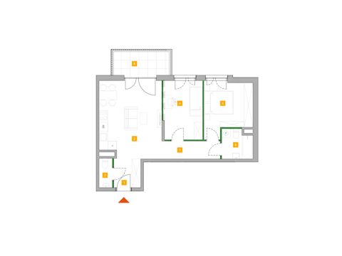 Plan 3 pok. 59m²