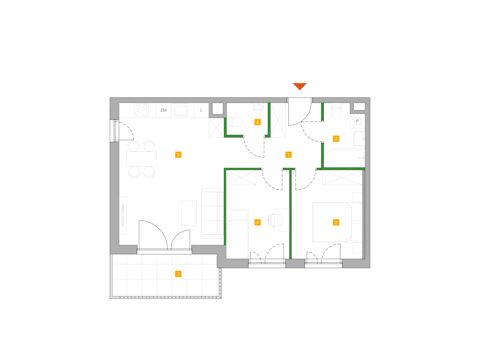Plan 3 pok. 56m²