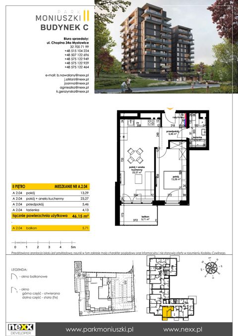 Plan 2 pok. 46m²