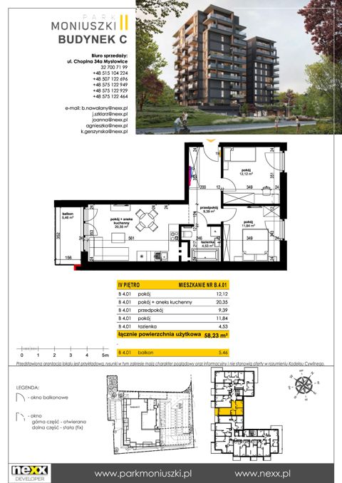 Plan 3 pok. 58m²
