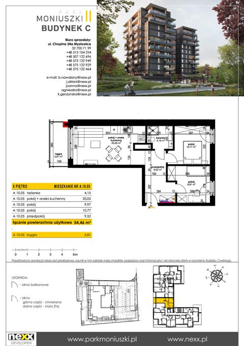 Plan 3 pok. 54m²