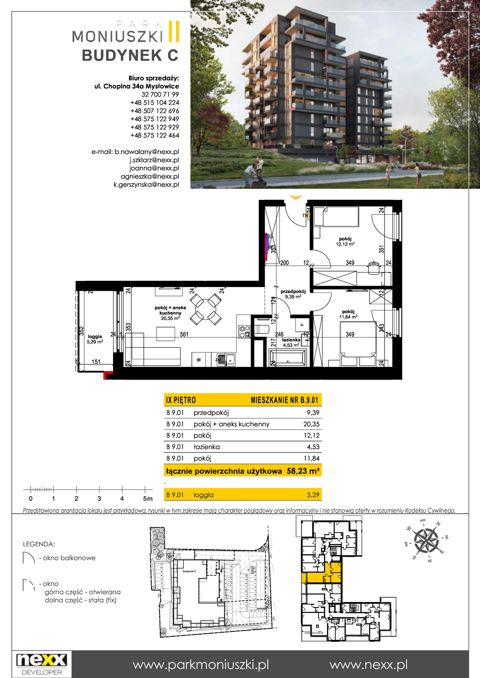 Plan 3 pok. 58m²