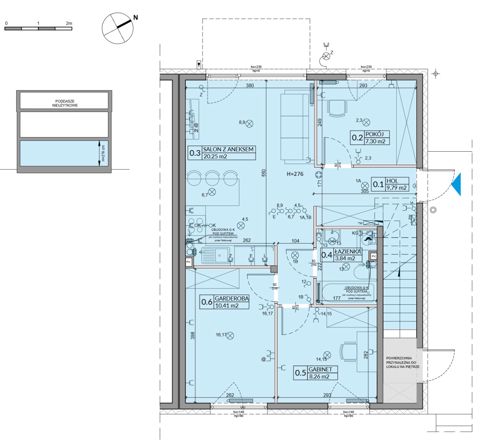Plan 4 pok. 60m²