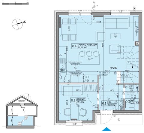 Plan 5 pok. 92m²