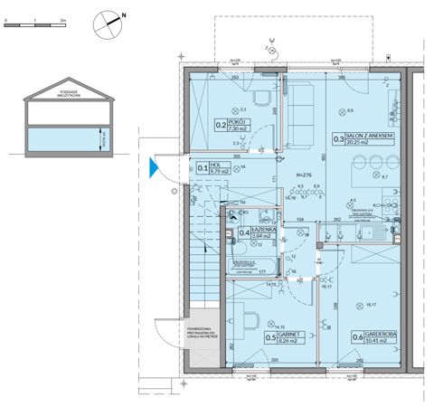 Plan 4 pok. 60m²