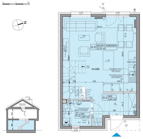 Plan 4 pok. 83m²