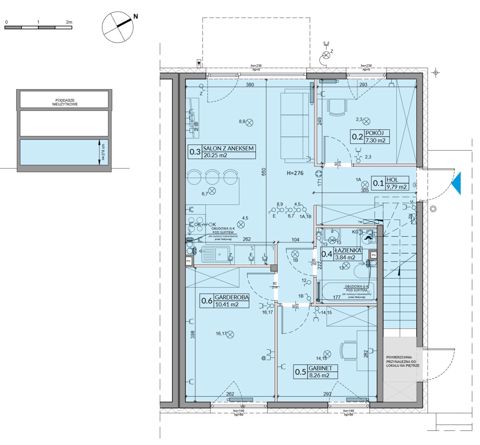 Plan 4 pok. 60m²