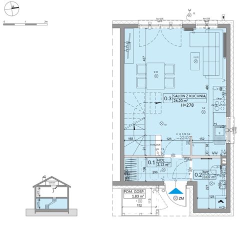 Plan 3 pok. 68m²